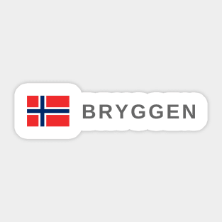 Bryggen Bergen Norway Sticker